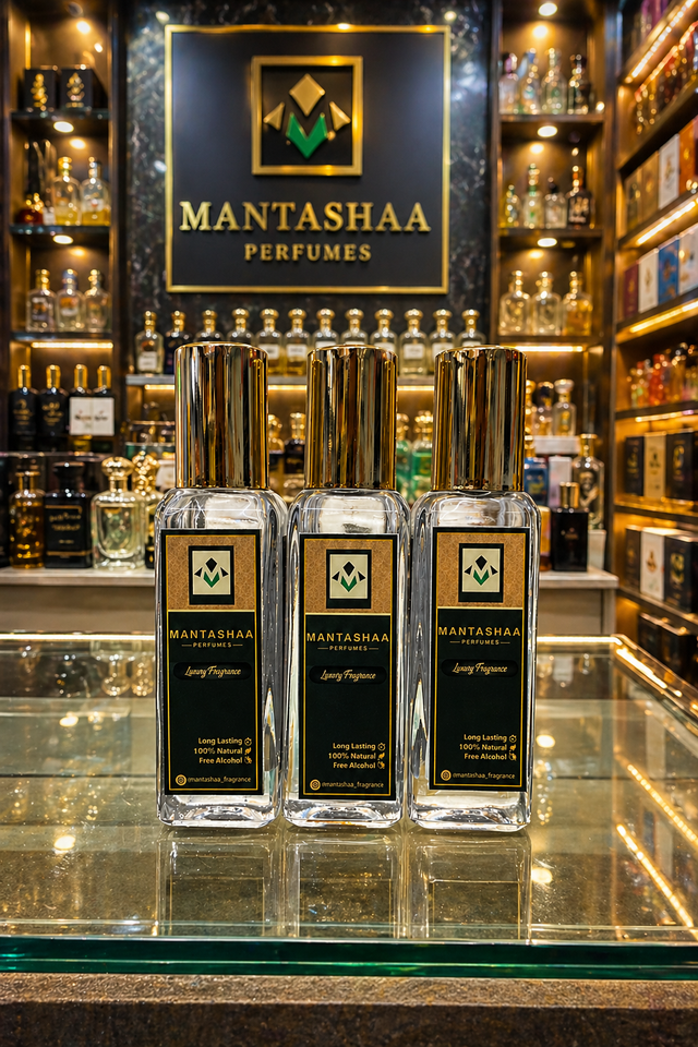 Mantashaa Luxury Perfume Trio (20ml x 3) - Buy 2 Get 1 FREE | Dior Sauvage, Euro Sports & Danil Oud | 100% Natural, Alcohol-Free