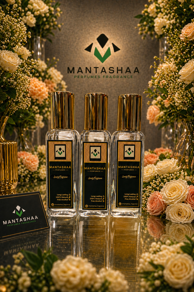 Mantashaa Luxury Perfume Trio (20ml x 3) - Buy 2 Get 1 FREE | Dior Sauvage, Euro Sports & Danil Oud | 100% Natural, Alcohol-Free